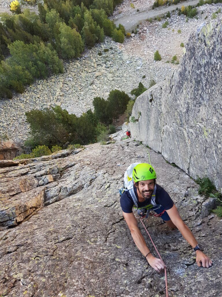 Escalada con guia iniciación